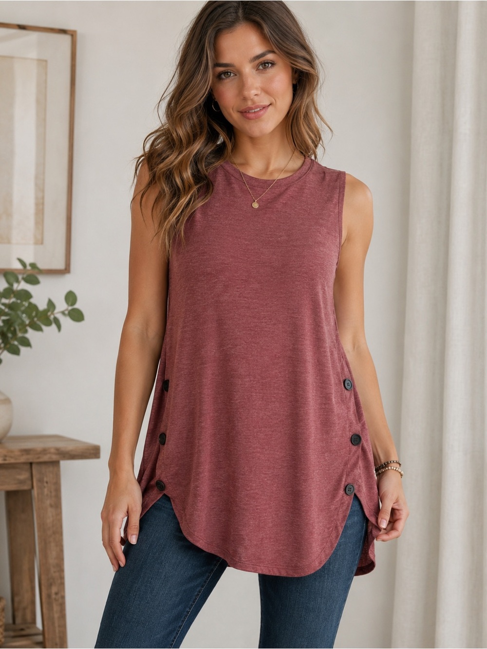 NEVER WORN! Emery Rose Maroon Top